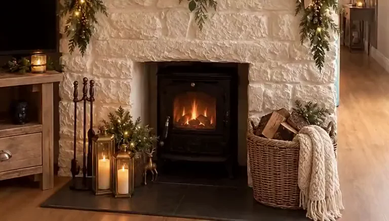 A visit by the fireplace: Opening frame