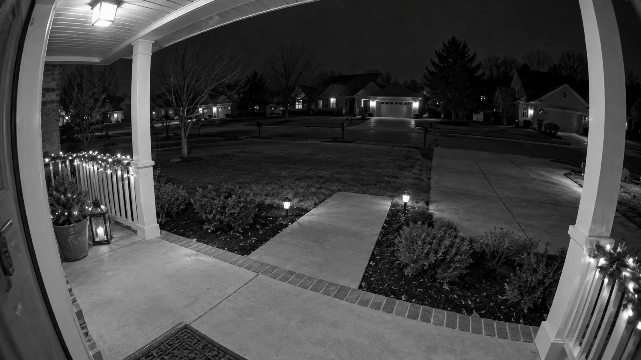 A parcel at the front door: Opening frame