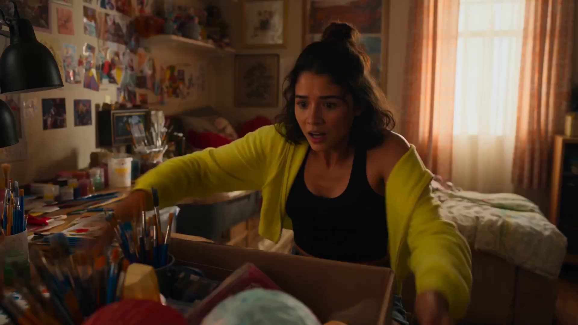 A fast festival race unfolds across four cinematic shots while the same lead character stays consistent