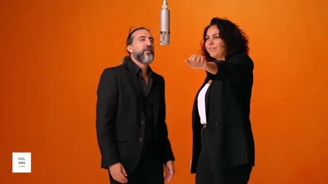 Orange booth duo